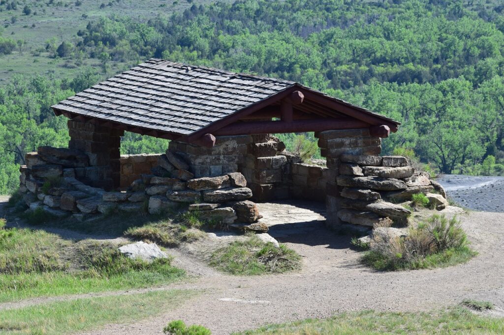 picnic shelter, badlands, north dakota, scenic overlook, north dakota, north dakota, north dakota, north dakota, north dakota