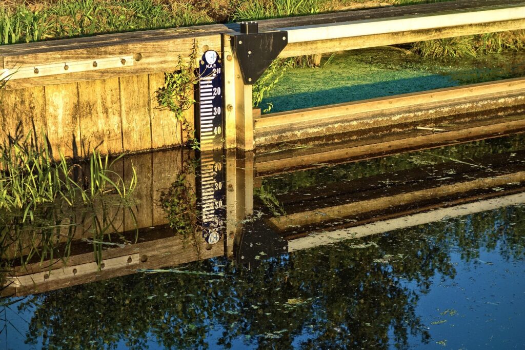 water, nature, water level, measure, water level measure