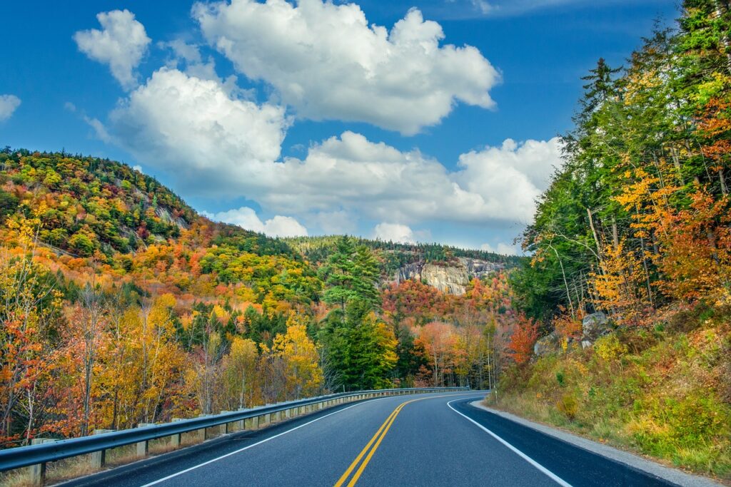 road, trees, fall, highway, asphalt, autumn, foliage, forest, mountains, landscape, nature, scenic, new hampshire, usa, new hampshire, new hampshire, new hampshire, new hampshire, new hampshire